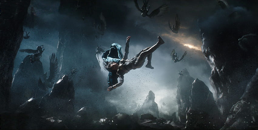 IMAX lain dari adegan kilas balik Valkyrie di Thor, OLED Infinity Gauntlet Wallpaper HD