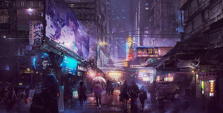 Cyberpunk City Concept Art 4k Wallpaper,HD Artist Wallpapers,4k Wallpapers ,Images,Backgrounds,Photos and Pictures