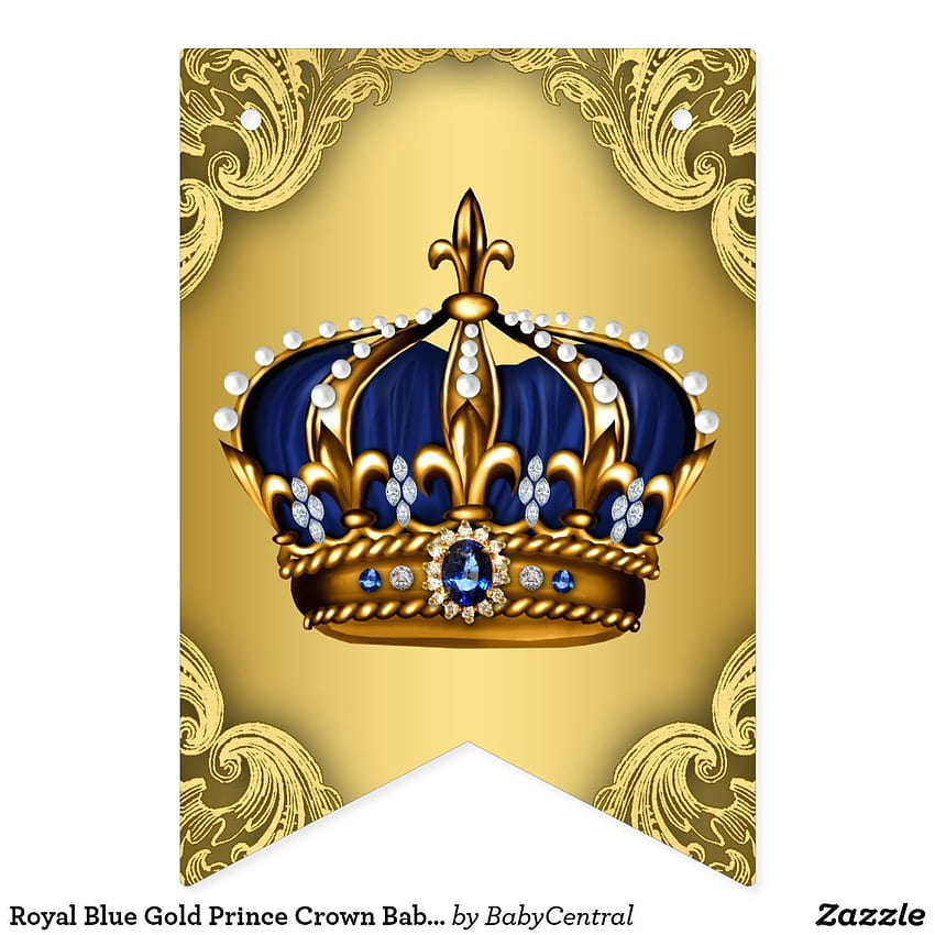 Kraliyet Mavisi Altın Prens Taç Bebek HD telefon duvar kağıdı