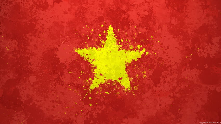안녕하세요 베트남, 베트남 베테랑 국가를 회화적으로 만들었습니다. HD 월페이퍼