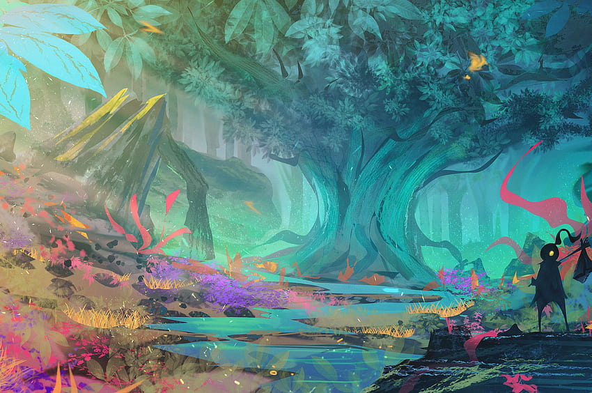 Magical Forest Chromebook Pixel , , Background, and HD wallpaper