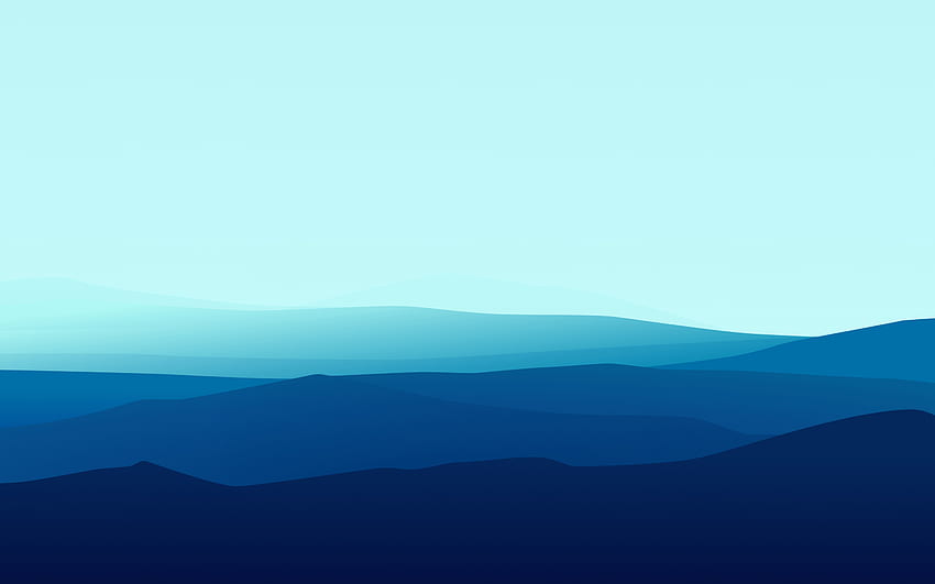 Minimal Blue Mountains , Blue Mountain Abstract HD wallpaper | Pxfuel