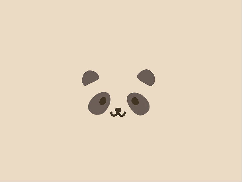 ursos panda minimalistas /, Aesthetic Panda papel de parede HD