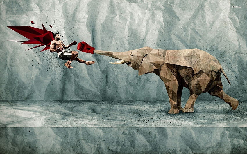 WIndows Background: Background Elephant, Abstract Elephant HD wallpaper