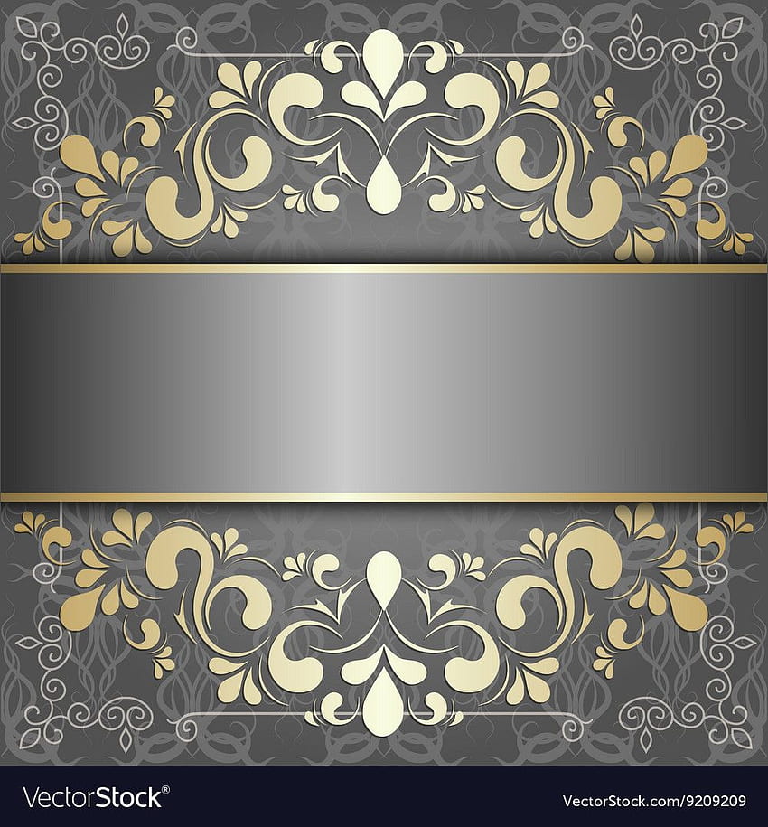 Elegant background with lace ornament and place for text. Floral elements, ornate background. Vector. Luxury background, Elegant background, Floral border design, Royal Gold HD phone wallpaper