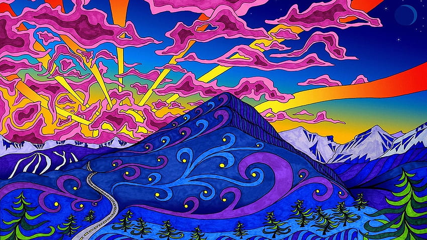 Colorful Trippy Designs for Computer, 60s Psychedelic HD wallpaper | Pxfuel