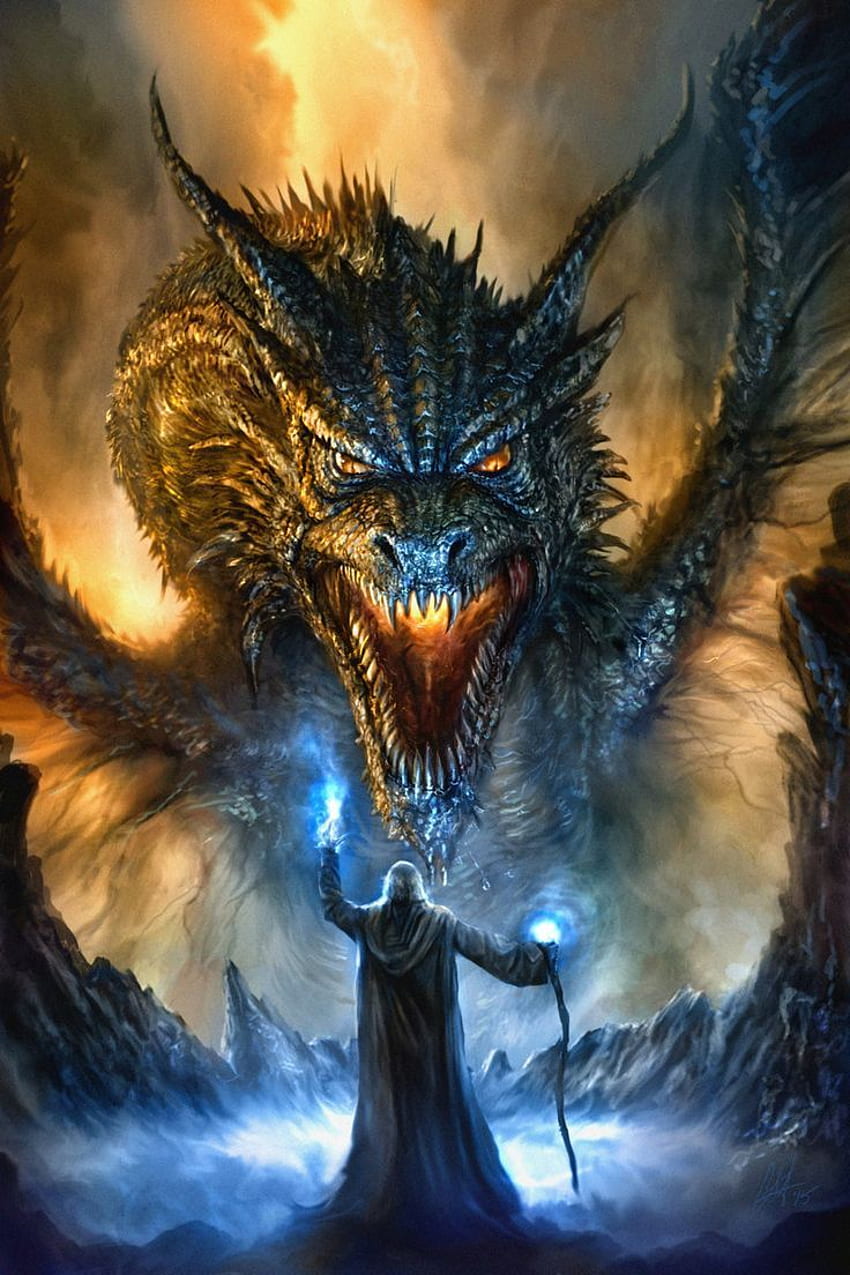 Fantasy Dragon (, Phone, Tablet) - Awesome, Wizards and Dragons HD phone wallpaper