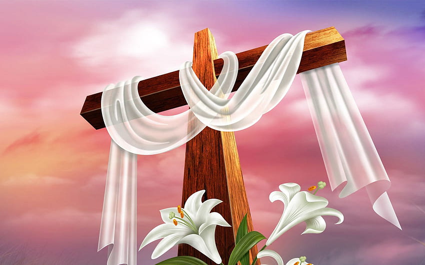 Easter Cross – Happy Easter 2018 HD wallpaper