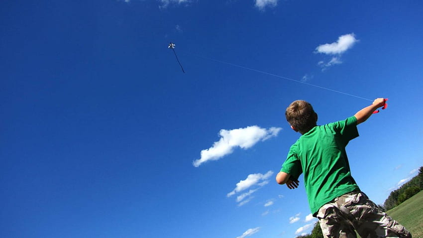 Kite flying bokeh flight fly summer hobby sport sky toy fun . HD wallpaper