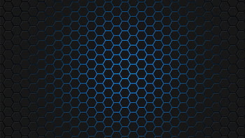 HD wallpaper black and blue honeycomb wallpaper Abstract Hexagon  Digital Art  Wallpaper Flare