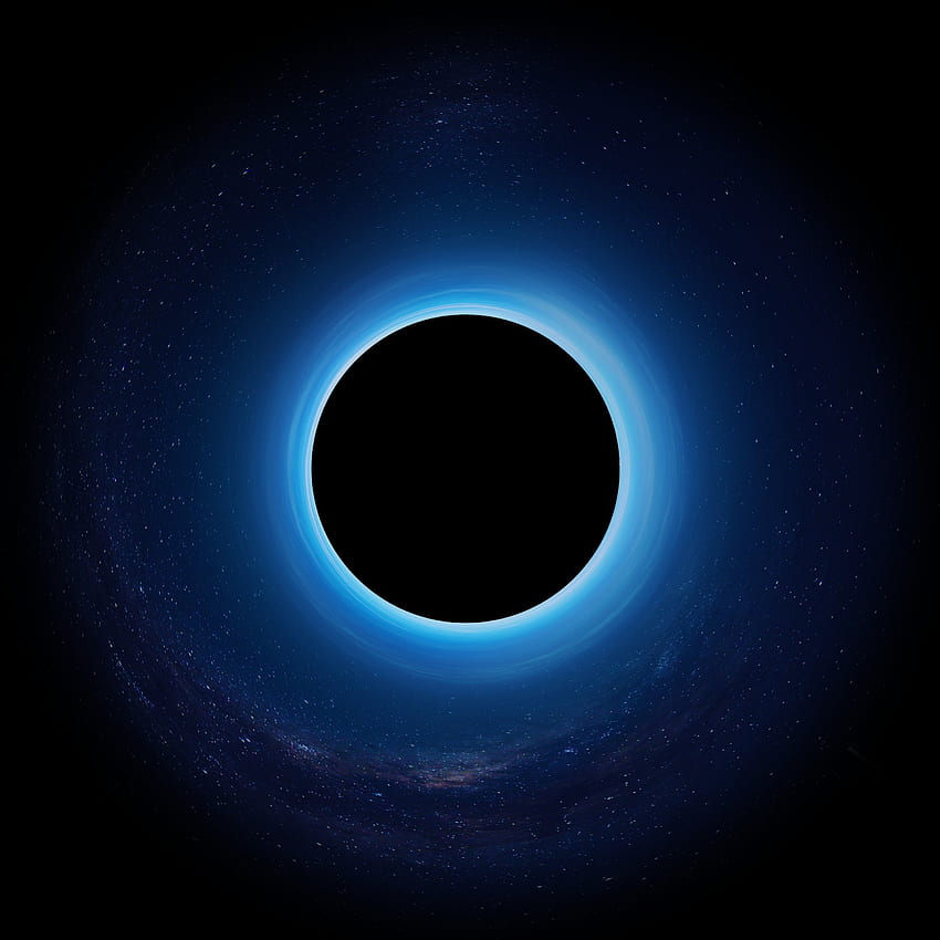 Черна дупка, кръг, произведение на изкуството HD тапет за телефон