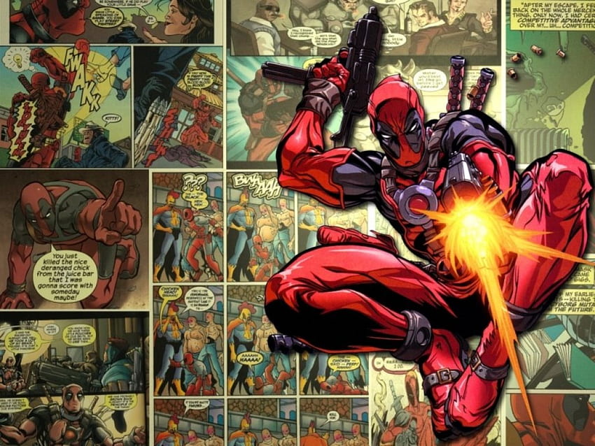 Deadpool, Marvel, Super-héros, Bandes Dessinées Fond d'écran HD