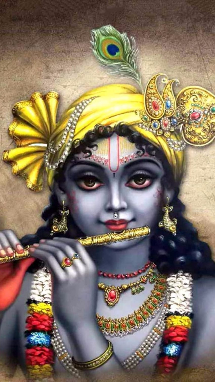 Radha Krishna , Krishna, Painting HD phone wallpaper