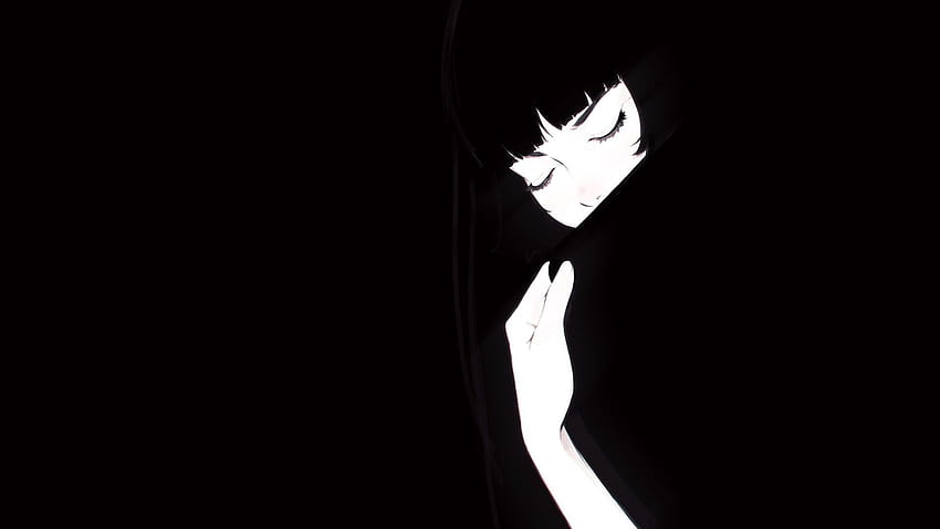 Seni • Ilustrasi wanita, gadis anime, Ilya Kuvshinov, hitam • Untuk Anda Yang Terbaik Untuk & Seluler Wallpaper HD