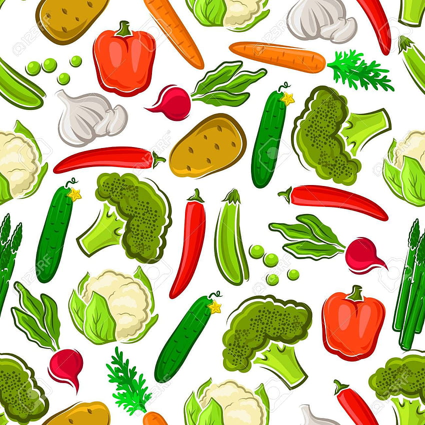 Vector fveggies Vegetables, Cute Vegetable HD phone wallpaper | Pxfuel