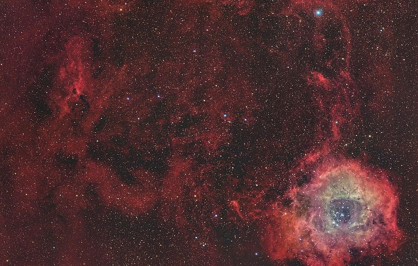 przestrzeń, gwiazdy, przestrzeń, Mgławica Rozeta dla Tapeta HD