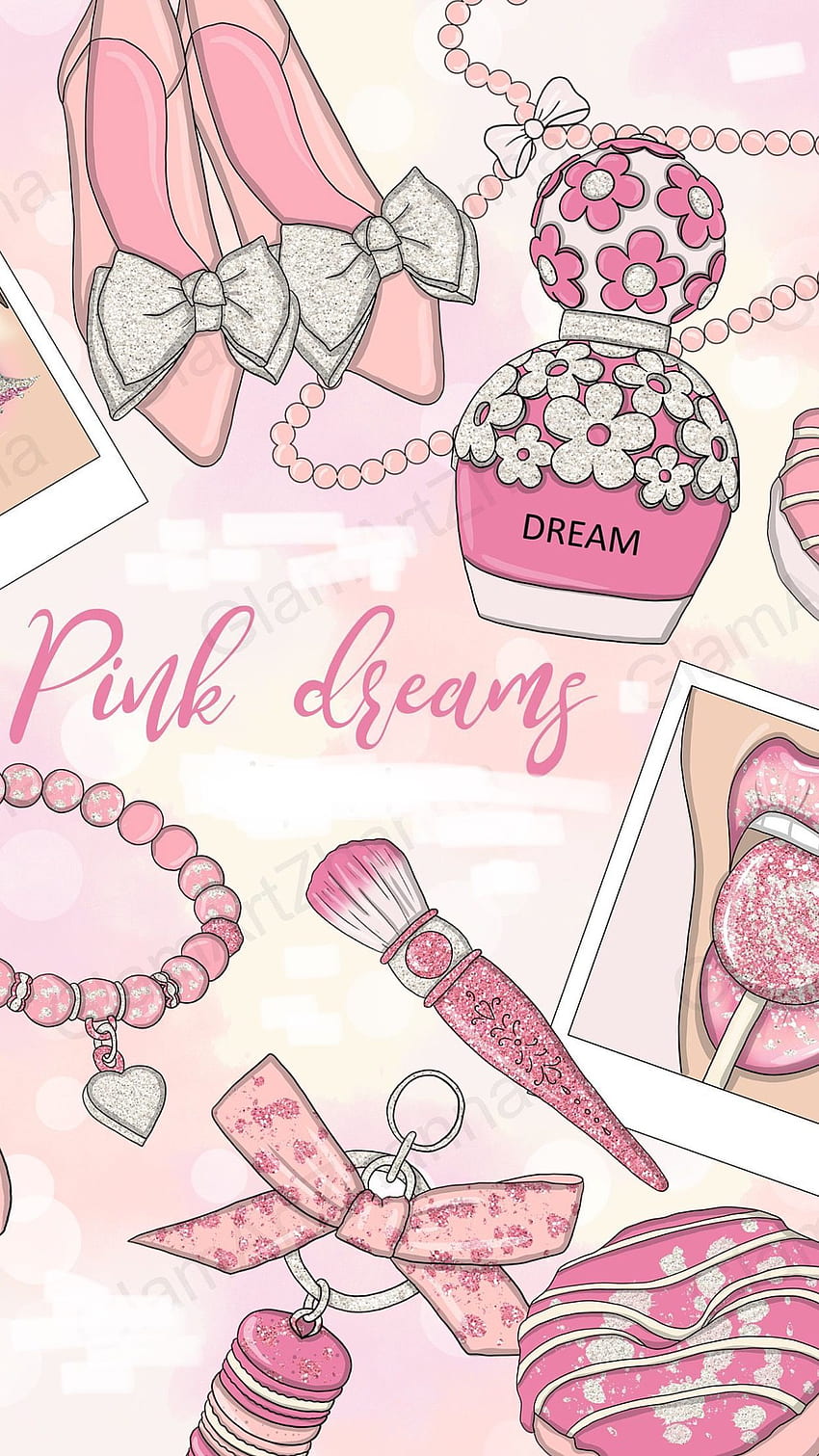 Makeup , Pink Art, iPhone Background, Girl HD phone wallpaper