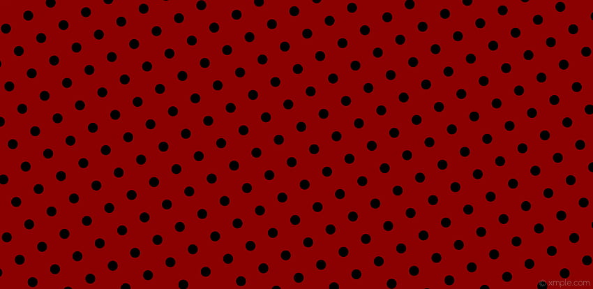 red polka dots black spots dark red HD wallpaper
