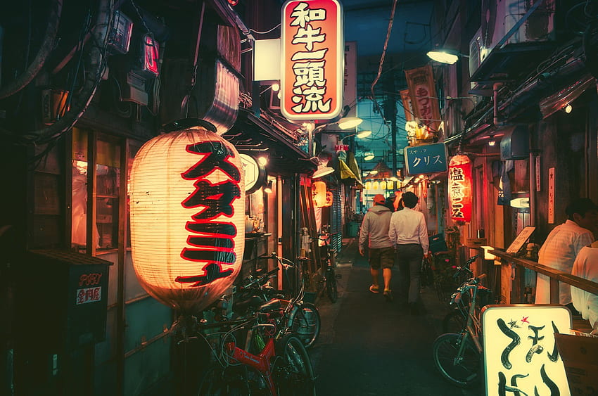 Japan night town city , background, Japan Neon City HD wallpaper | Pxfuel