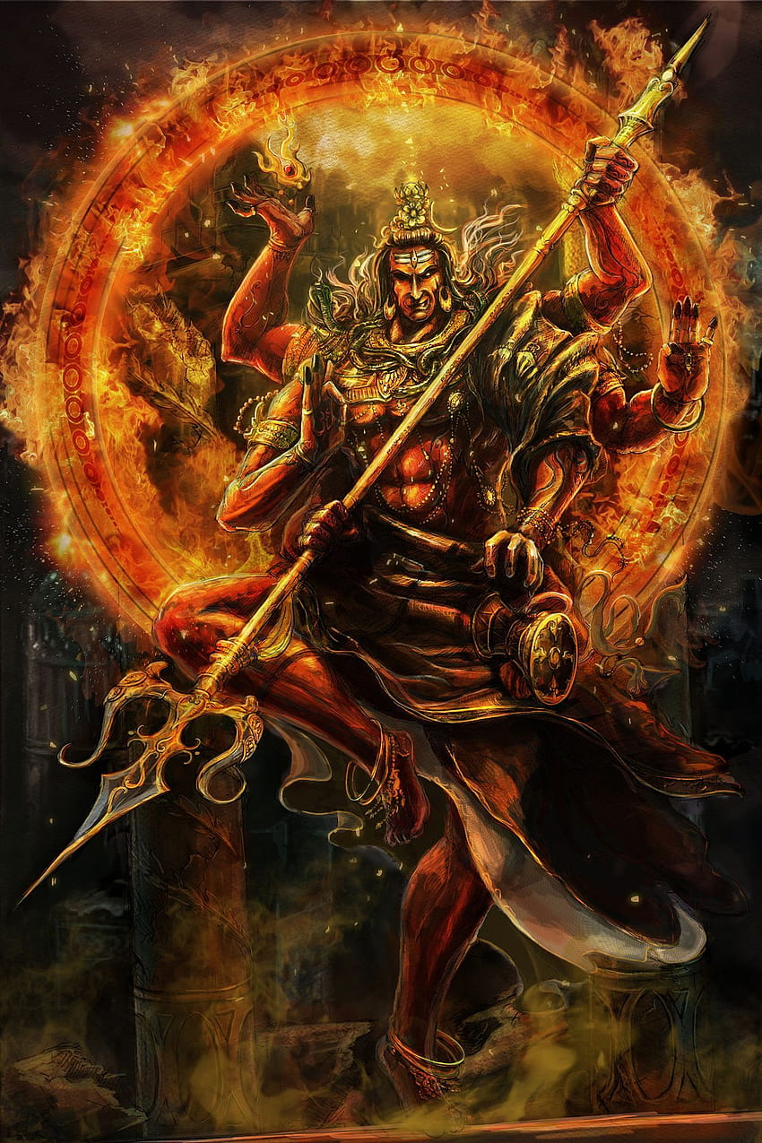 湿婆 - 原创作品 - 站酷（ZCOOL). Shiva lord, Yamraj HD phone wallpaper