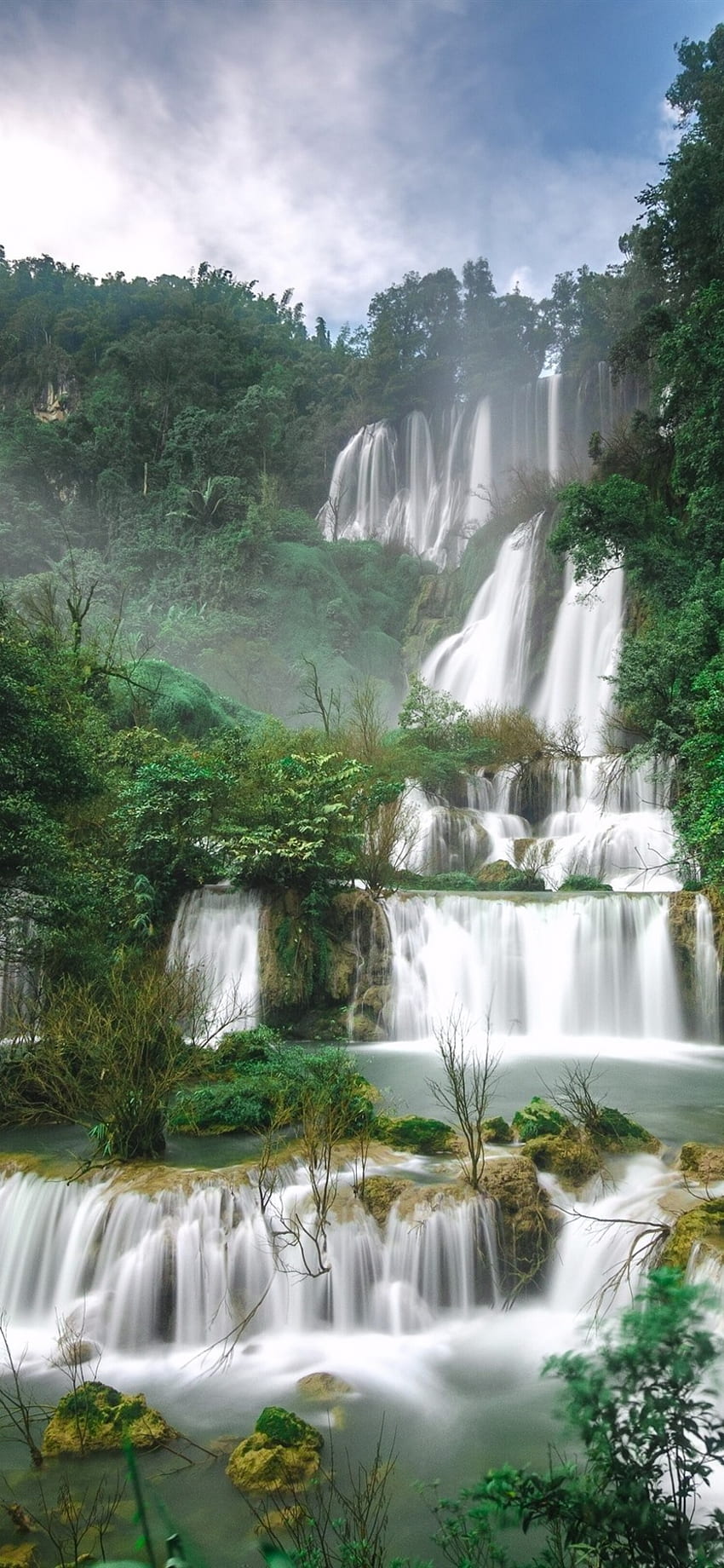 Thailand Iphone , Wasserfall, Wasserressourcen, Naturlandschaft, Gewässer, Natur, Wasser, Wasserlauf, Vegetation, Naturschutzgebiet, Wasserspiel HD-Handy-Hintergrundbild