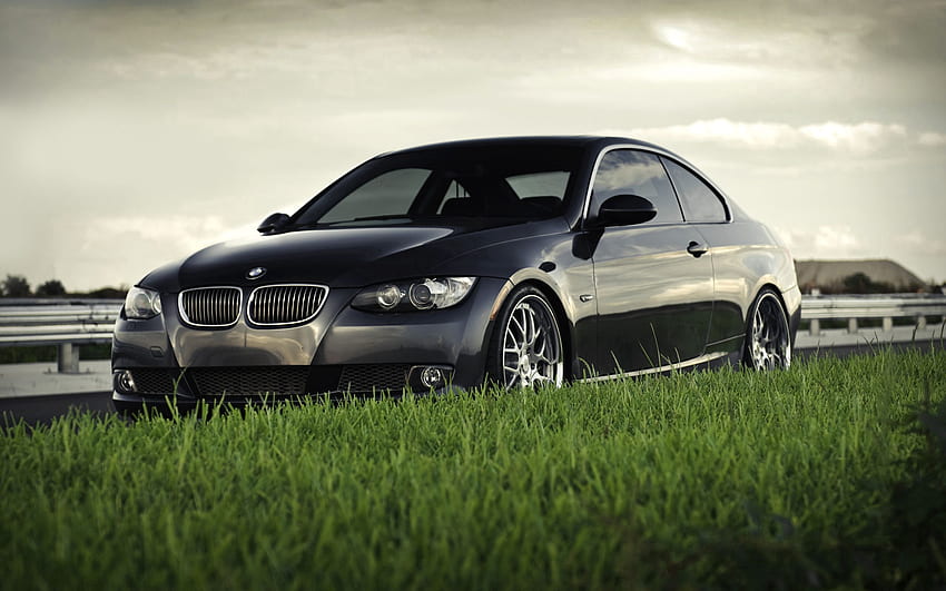Grass, Bmw, Cars, Lawn, Bmw 3 Series Coupe 335I Coupe HD wallpaper