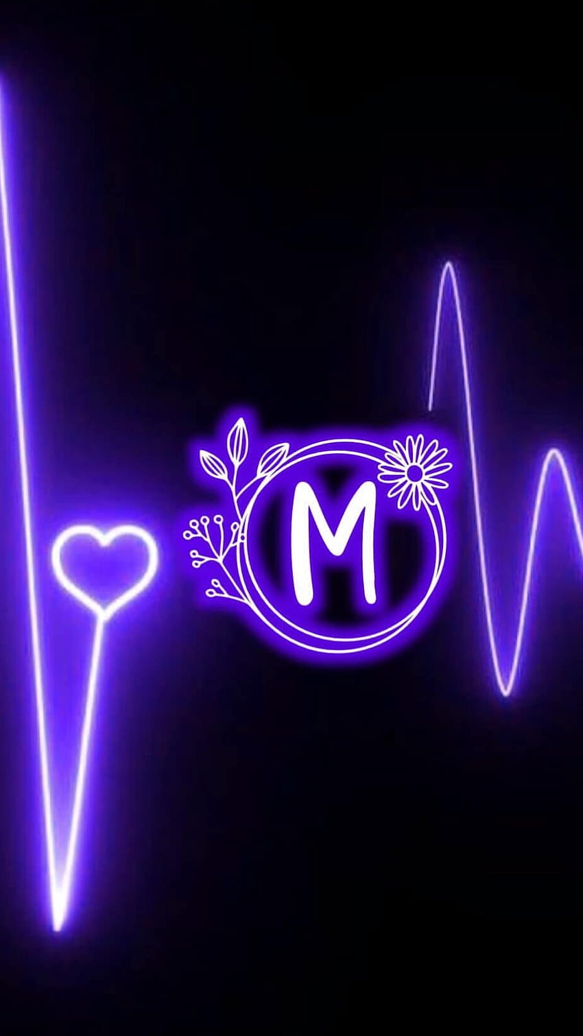 M Letter, Beautiful Heart HD phone wallpaper | Pxfuel