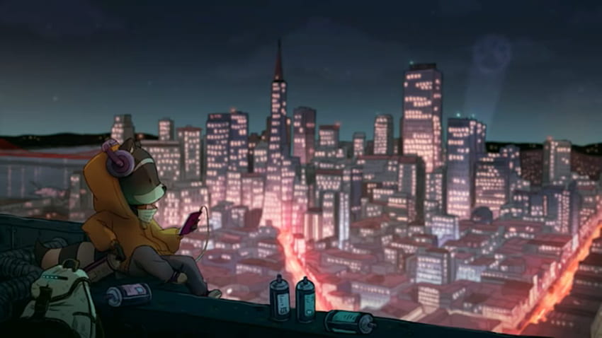 Raccoon city escape. Studio ghibli movies, Ghibli movies, City, Chillhop White Oak HD wallpaper