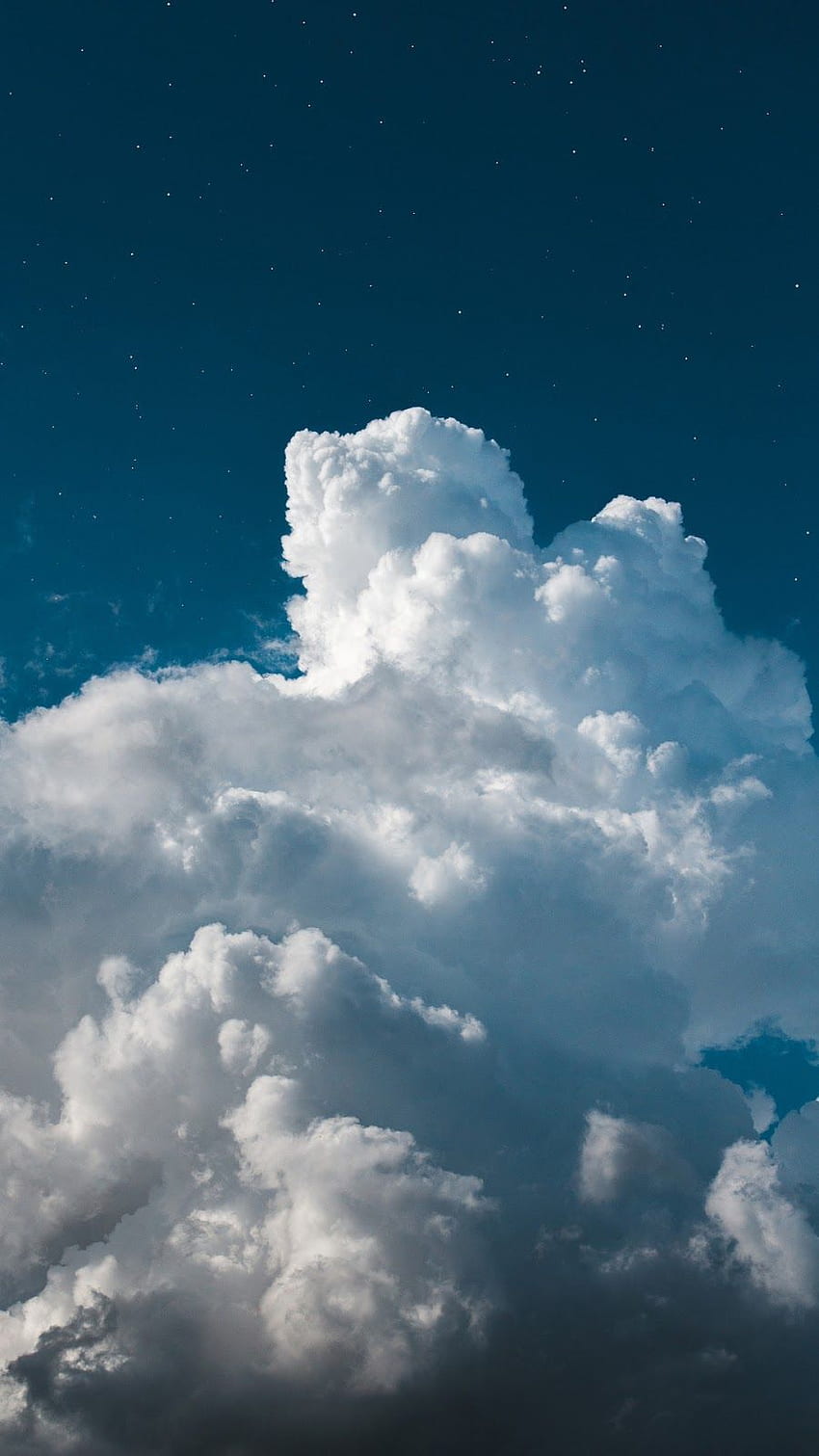 Fluffy clouds HD phone wallpaper