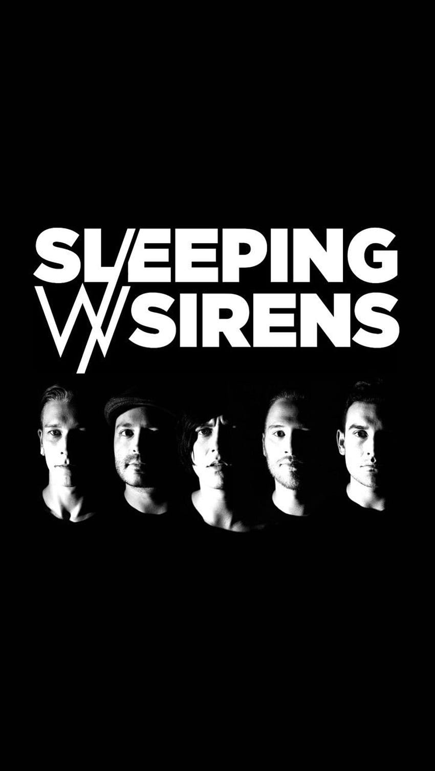 Bands, Sleeping With Sirens의 텍스트에 대해 HD 전화 배경 화면