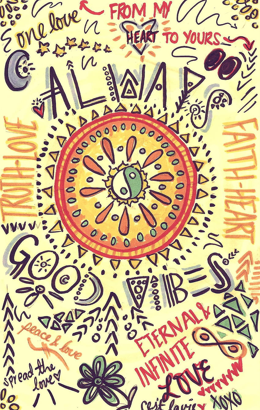 د☮ॐ American Hippie Psychedelic Quotes Good Vibes., Trippy Vibes HD phone wallpaper