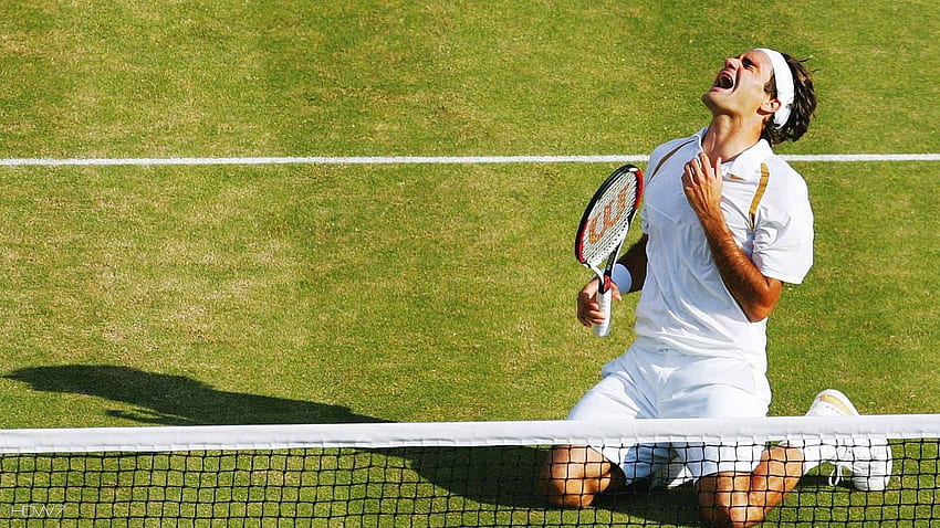 Roger Federer Wimbledon-Champion. Galerie HD-Hintergrundbild