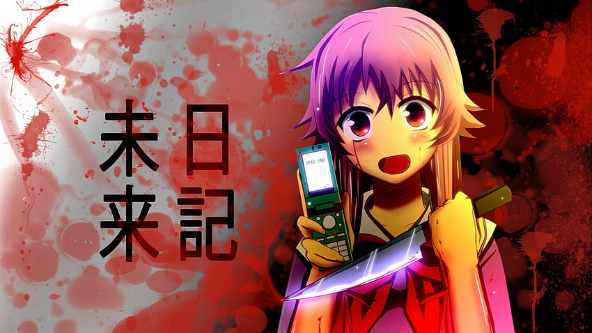Yuno Gasai Dead End, nikki, mirai, yuno, anime Fond d'écran HD