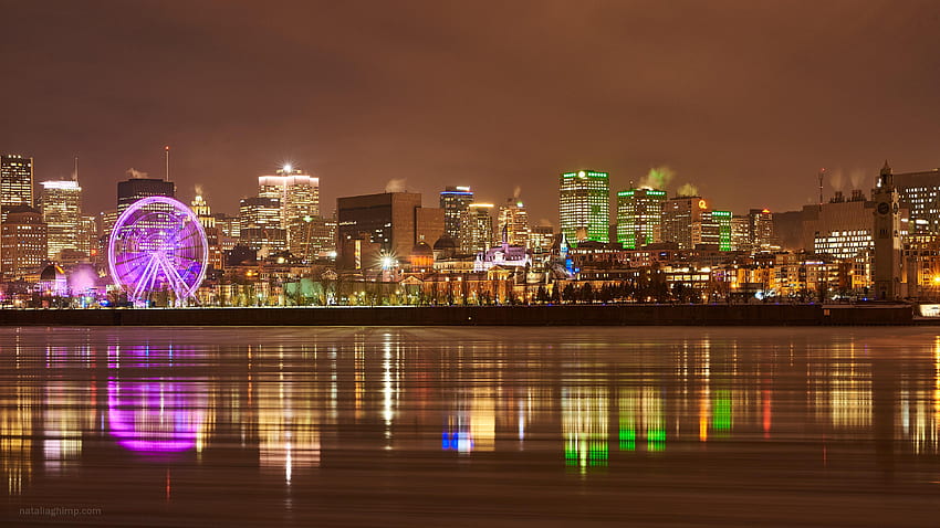 Alter Hafen von Montreal im Winter HD-Hintergrundbild