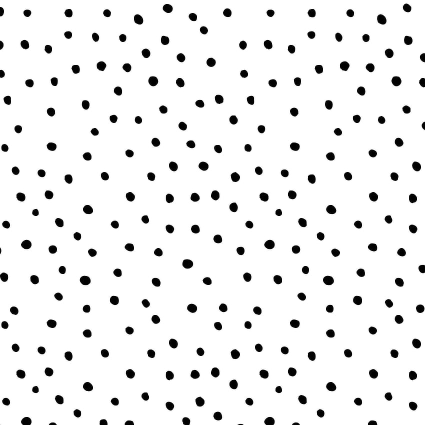 2020年の黒の水玉の背景。水玉、紙吹雪、水玉の背景、黒と白のドット HD電話の壁紙