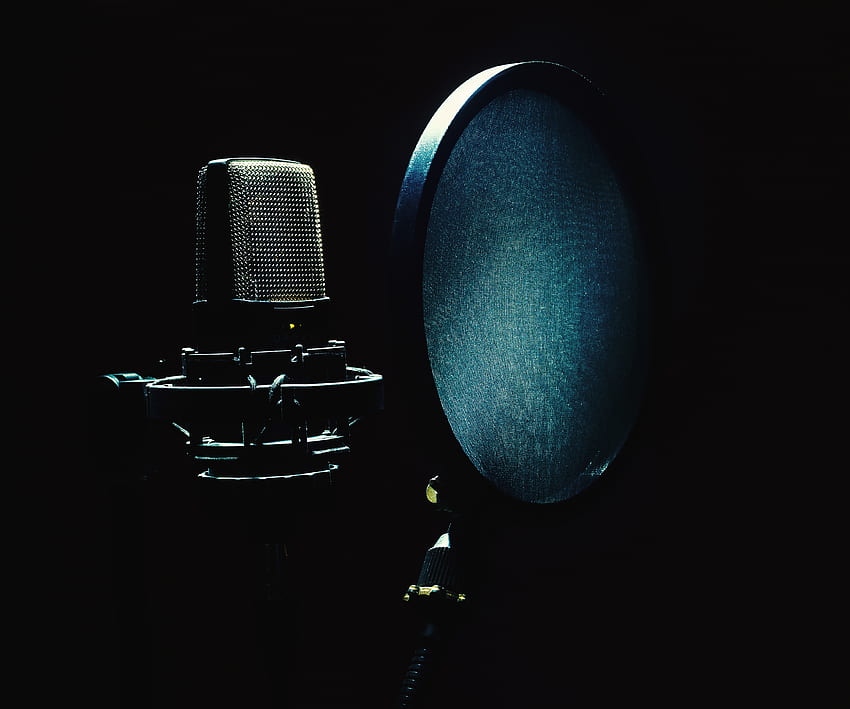 Microphone, Music, Darkness, Musical Equipment HD wallpaper