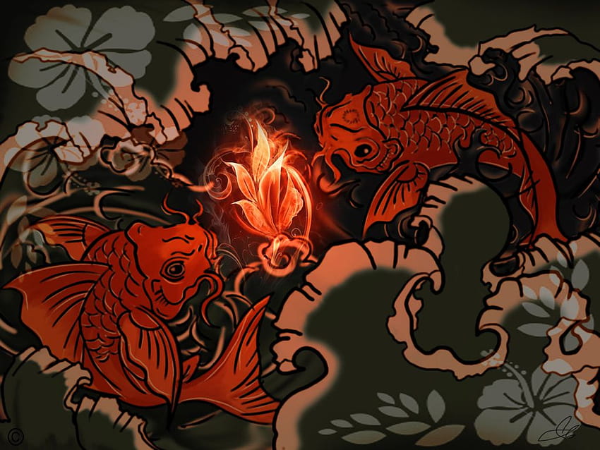 Free download koi fish wallpaper japanese illustration wallpaper samurai  wallpaper [1280x800] for your Desktop, Mobile & Tablet | Explore 71+ Koi Fish  Wallpaper | Koi Fish Wallpapers, Koi Background, Koi Fish Background