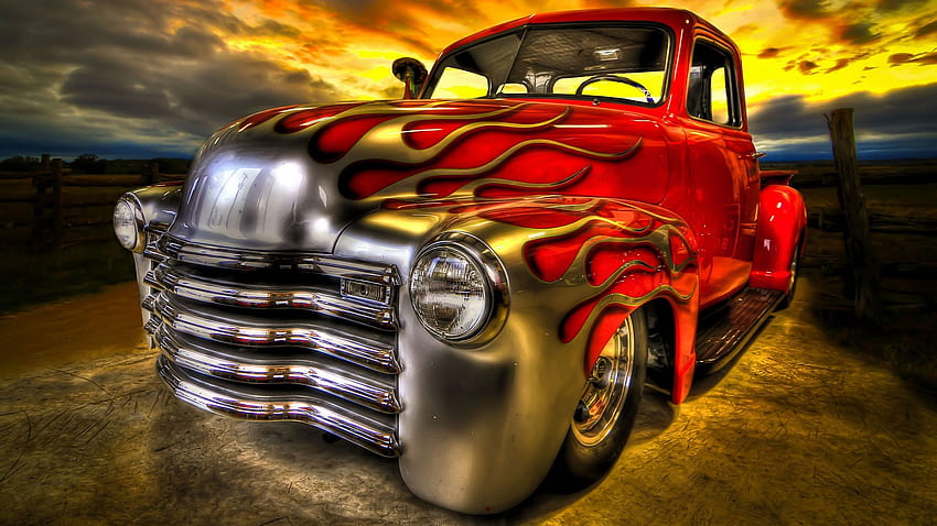 Old Chevy Truck HD wallpaper