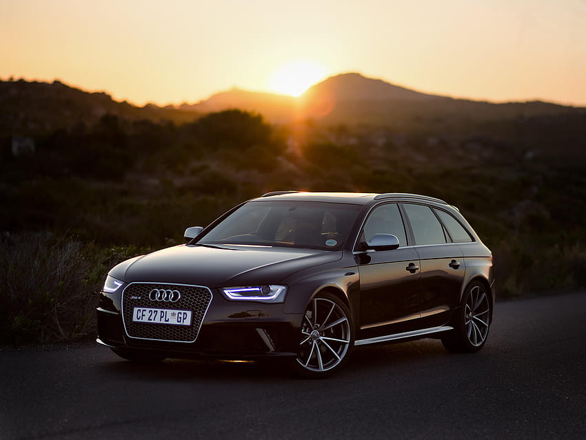 Sunset, Audi, Cars, Side View, Rs4 HD wallpaper