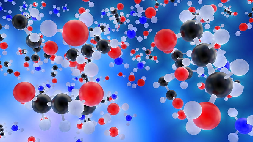 molecules, atoms, chemistry, compound HD wallpaper
