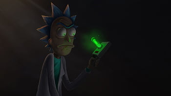 Rick and Morty Portal Gun Wallpaper iPhone Phone 4K #9190e