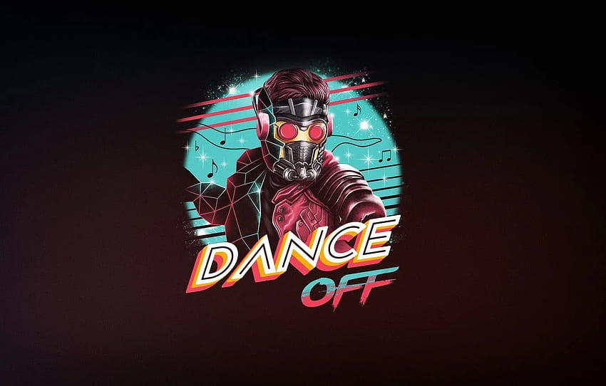 Minimalism, Dance, Neon, Guardians Of The Galaxy, Star Lord, 80's, Synth, Retrowave, Synthwave, Star Lord, New Retro Wave, Futuresynth, Sintav, Retrouve, Outrun, от Vincenttrinidad за , раздел минимализъм HD тапет