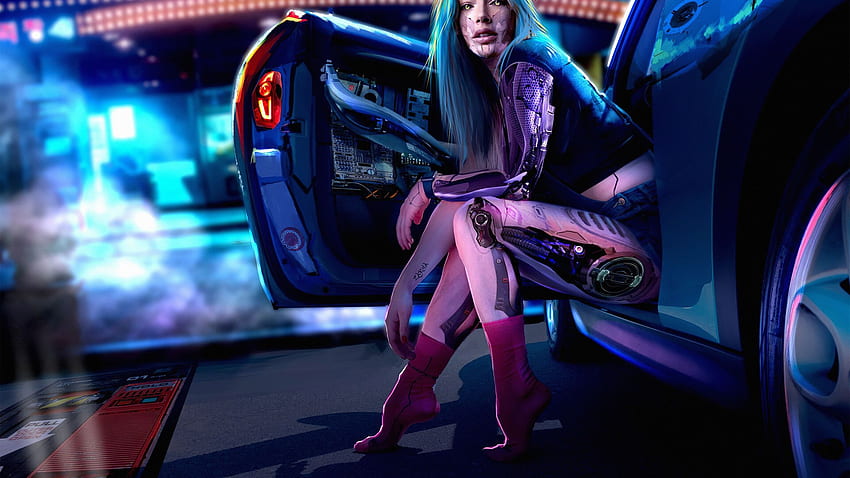 Garota Cyberpunk, Mulher Cyberpunk papel de parede HD