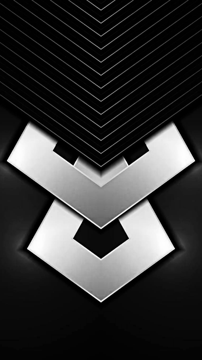 fsdfs, digital, tech, new, symbol, shadow, texture, black, pattern, abstract, monochrome graphy, triangles, material, future, shapes, design, layers, silver, overlayed HD phone wallpaper