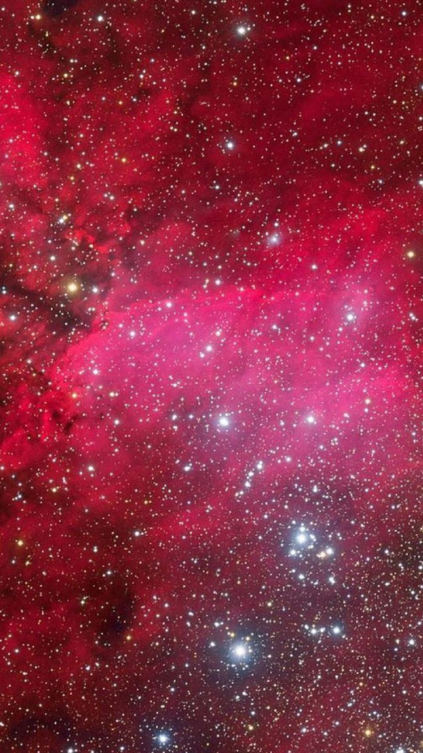 우주 공간 핑크 성운 별이 빛나는 하늘. 코스모스. 아이폰 HD 전화 배경 화면