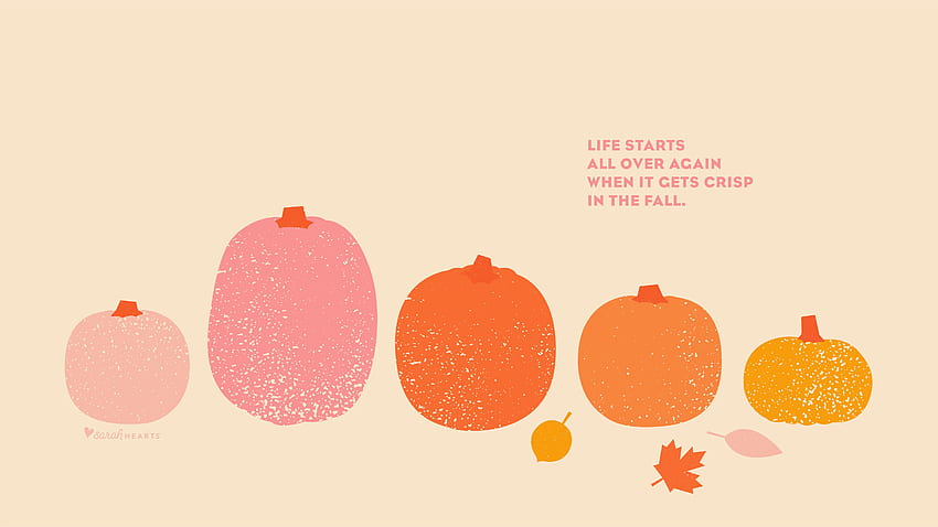 October 2019 Pumpkin Calendar, Cute Fall HD wallpaper