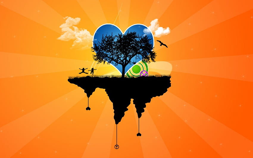 Peace And Love Background - Graphic Design, Objective HD wallpaper