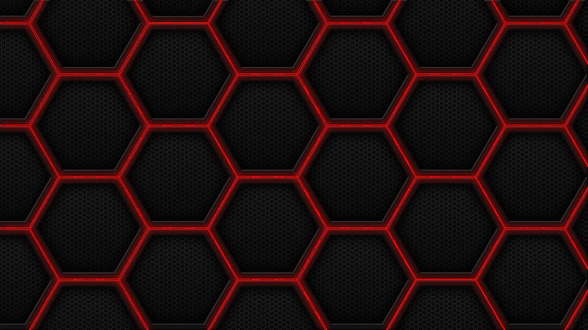 Red Hex HD wallpaper