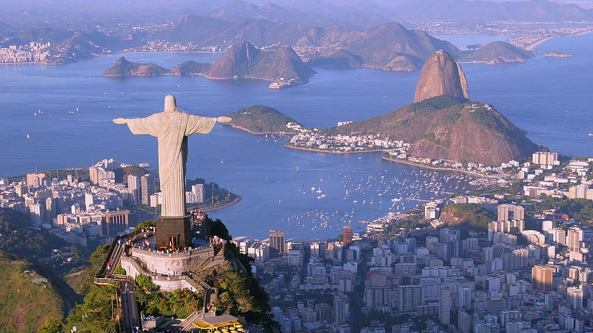 Cristo Redentor, Río de Janeiro, Brasil, Turismo, Viajes fondo de pantalla