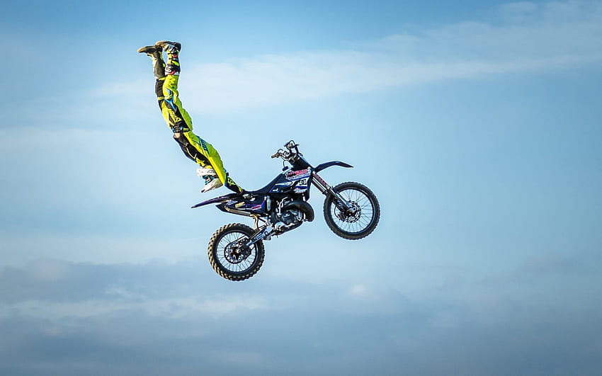 Motocross Vélo Saut en hauteur Sports extrêmes - style Motocross - - Fond d'écran HD